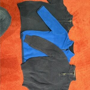 Men's Navy and Blue Sweater Set